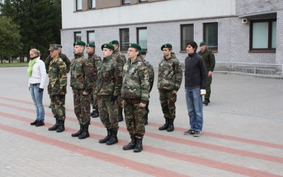 Vilniaus apskrities Karaliaus Mindaugo šaulių rinktinės jaunųjų šaulių užsiėmimai