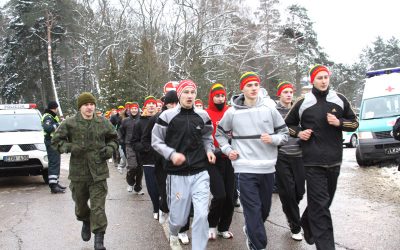 Pagal dalyvių gausą bėgime „Gyvybės ir mirties keliu“ šauliams lygių nebuvo