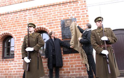 Žymių šaulių atminimui atidengtos atminimo lentos