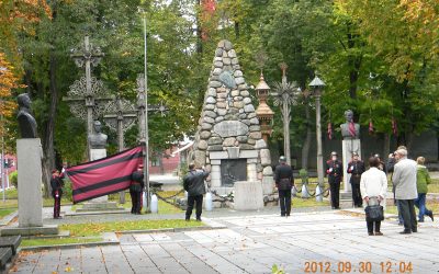 Šauliai nuleido Vyčio kryžiaus ordino vėliavą