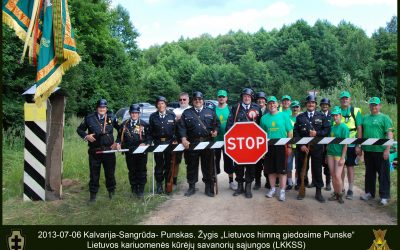 Valstybės dieną šauliai dalyvavo žygyje į Punską