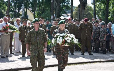 Alytaus šauliai pagerbė kario savanorio A. Sakalausko atminimą