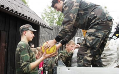 Gerumo akciją organizavo jaunieji šauliai