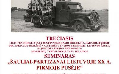 Seminaras „Šauliai-partizanai Lietuvoje XX a.  pirmoje pusėje“