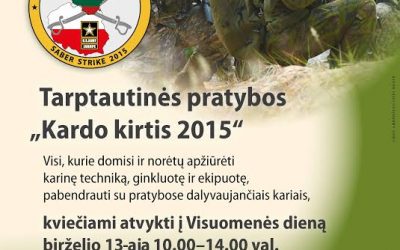 Vyksta pratybos „Kardo kirtis 2015“