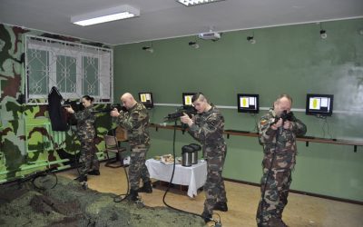 Išbandyta lazerinė šaudykla Tauragėje