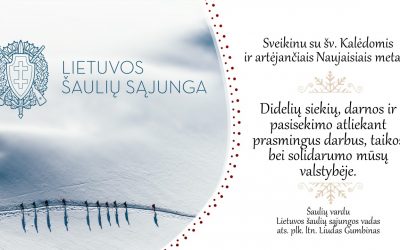 LŠS vado ats. plk. ltn. Liudo Gumbino sveikinimas žiemos švenčių proga