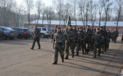 Kauno šauliai ruošiasi iškilmingam Vasario 16-osios minėjimui