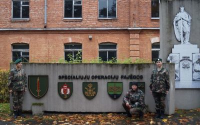 Jaunieji šauliai lankėsi Vytauto Didžiojo jėgerių batalione