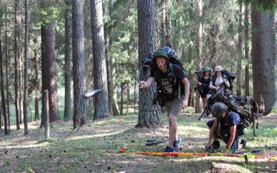 Šauliškas kliūčių ruožas Obelių gimnazijos mokiniams