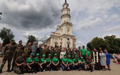 Kaune nuaidėjo trys pagarbos salvės ir suskambėjo pasižadėjimo žodžiai Šaulių sąjungai ir Tėvynei