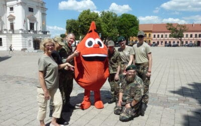 Kaune šauliai dalyvauja Nacionalinio kraujo centro donorystės ture per Lietuvą