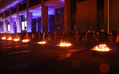 Laisvės gynėjų dieną šauliai degė atminimo laužus