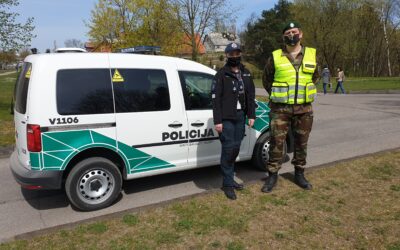 Pirmąjį gegužės savaitgalį šauliai padėjo policijai