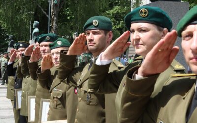 Kaune įvyko Lietuvos šaulių sąjungos vadų pasikeitimo ceremonija