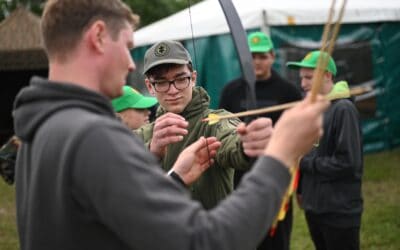 Interaktyvi Lietuvos karybos istorija jaunųjų šaulių stovyklose