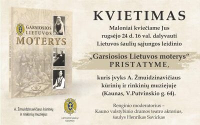 Kvietimas į neeilinės knygos apie garsiąsias Lietuvos moteris pristatymą