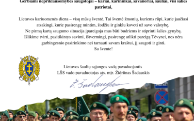 Sveikinimas Lietuvos kariuomenės dienos proga!