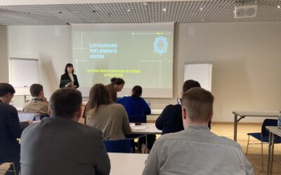 Suomijoje pristatyta Lietuvos šaulių sąjungos veikla ir patirtis priimant karo pabėgėlius